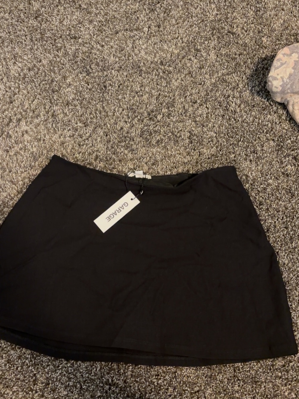 Garage Black Mini Skirt with Brand Tag